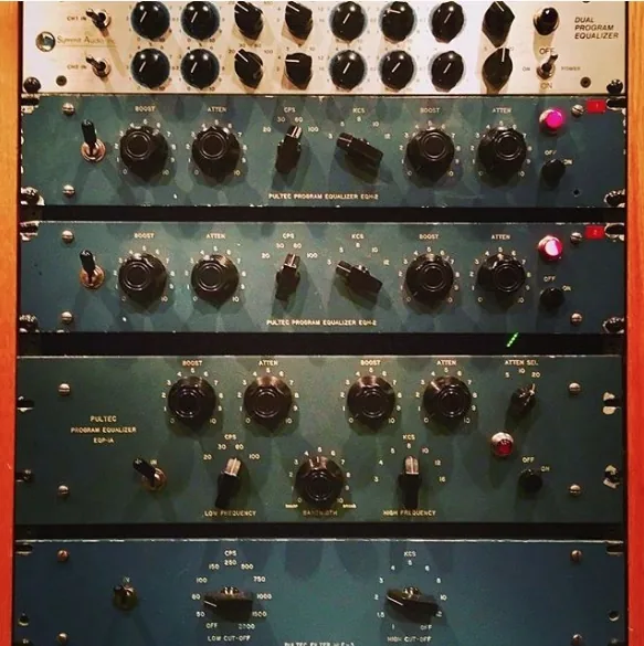 Control room at SugarHill Recording Studios